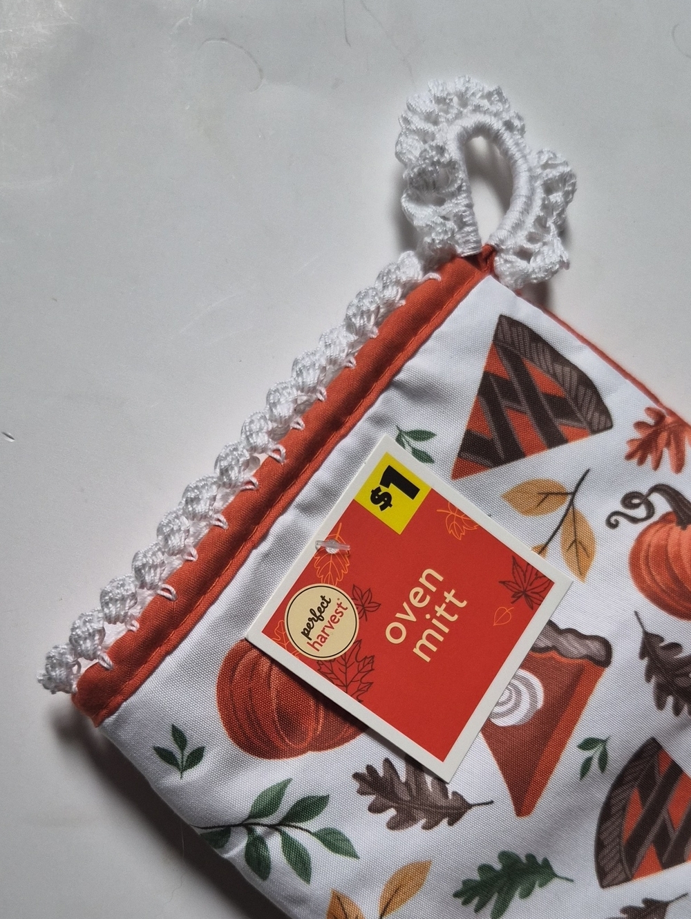 Thanksgiving Harvest Pumpkin Pie Oven Potholder Mitt,Hanging,Glove,FancyHandmade - Picture 2 of 5